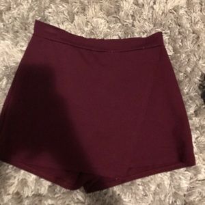 Maroon skort